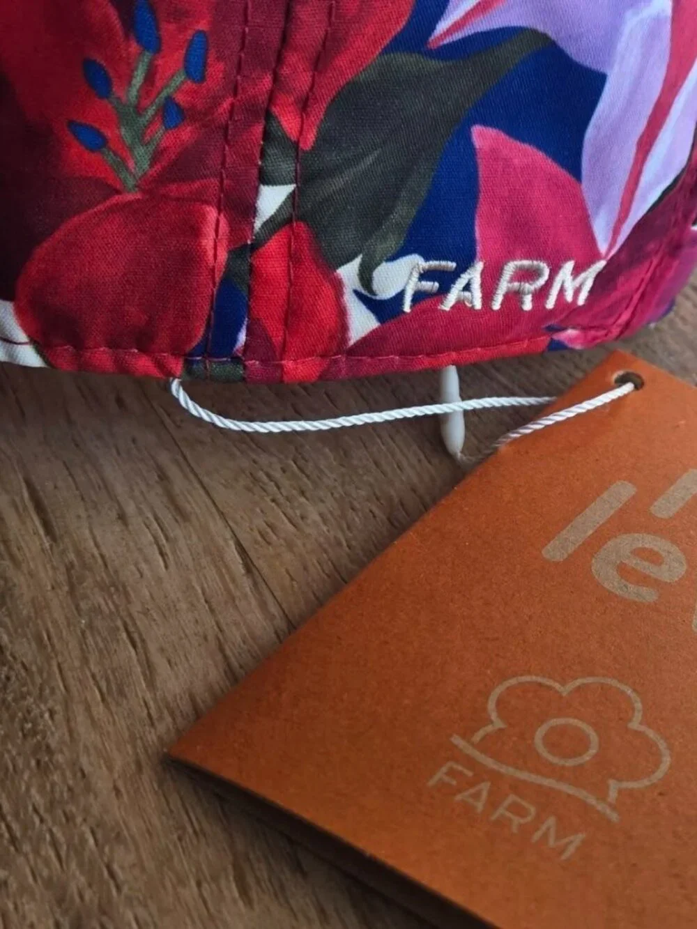 Rare FARM Rio Floral Watercolor Baseball Cap Hat NWT - Brazil Line Exclusive!!!